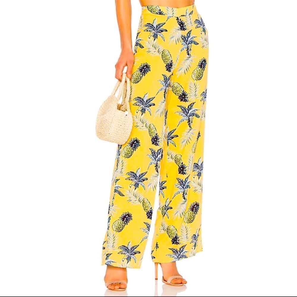 MAJORELLE BRANDY PANTS IN CITRUS PINEAPPLE